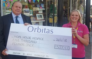 Orbitas, Bereavement Services raises £5,000 for charity funds with recycling scheme